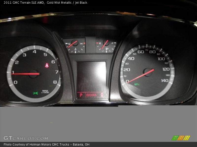 Gold Mist Metallic / Jet Black 2011 GMC Terrain SLE AWD