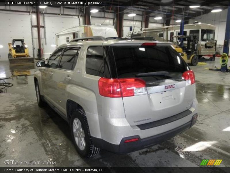 Gold Mist Metallic / Jet Black 2011 GMC Terrain SLE AWD