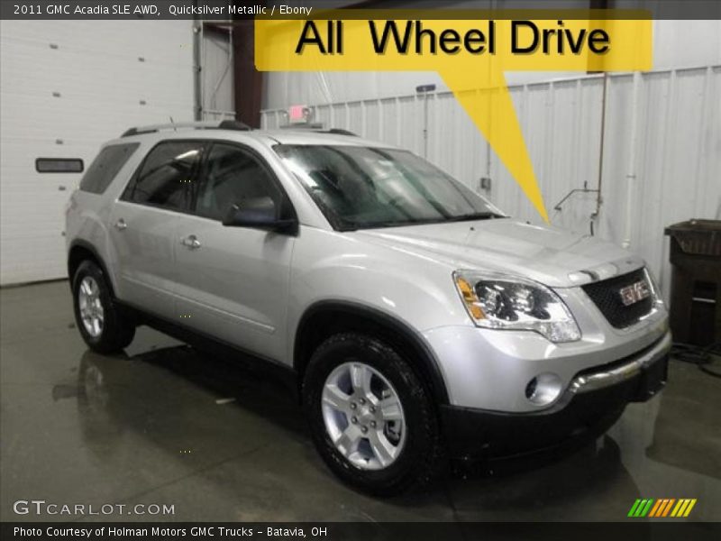 Quicksilver Metallic / Ebony 2011 GMC Acadia SLE AWD
