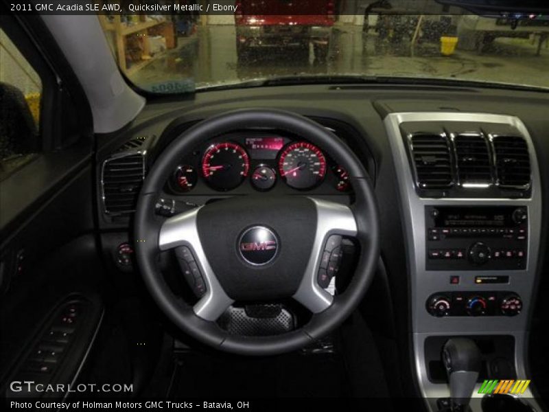 Quicksilver Metallic / Ebony 2011 GMC Acadia SLE AWD