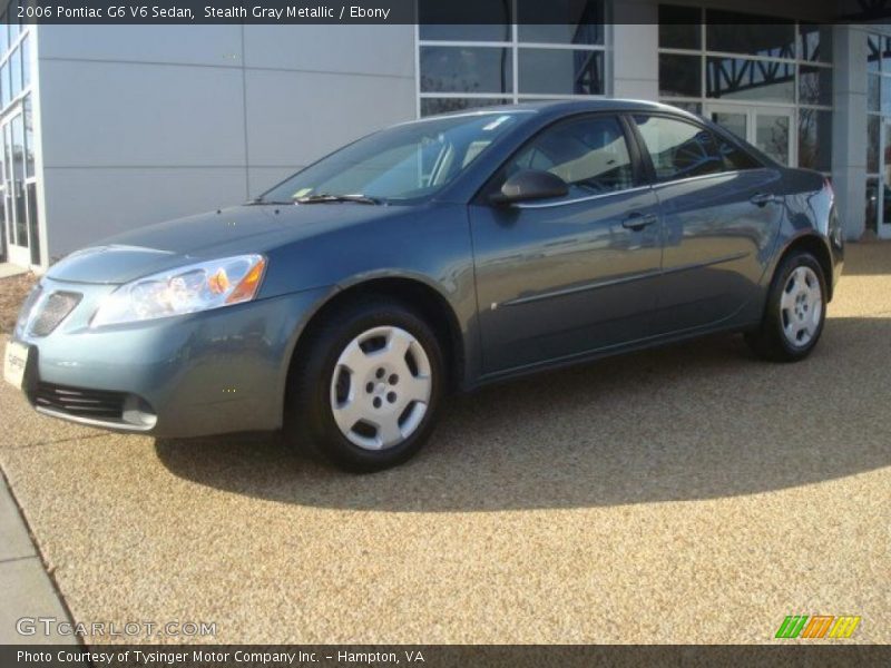 Stealth Gray Metallic / Ebony 2006 Pontiac G6 V6 Sedan