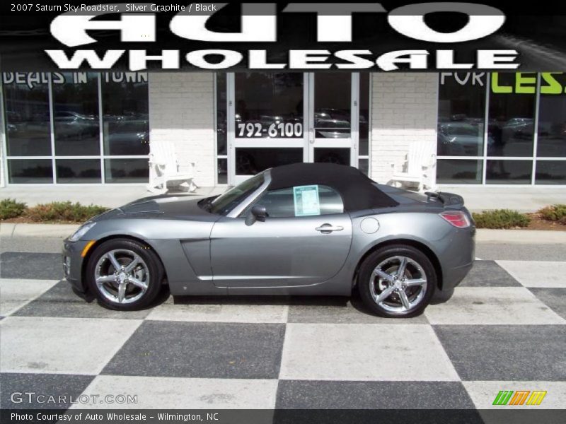 Silver Graphite / Black 2007 Saturn Sky Roadster
