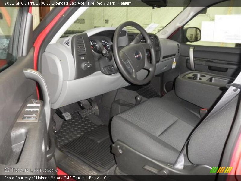 Fire Red / Dark Titanium 2011 GMC Sierra 1500 SL Extended Cab 4x4