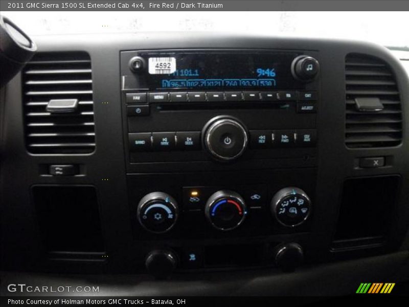 Fire Red / Dark Titanium 2011 GMC Sierra 1500 SL Extended Cab 4x4