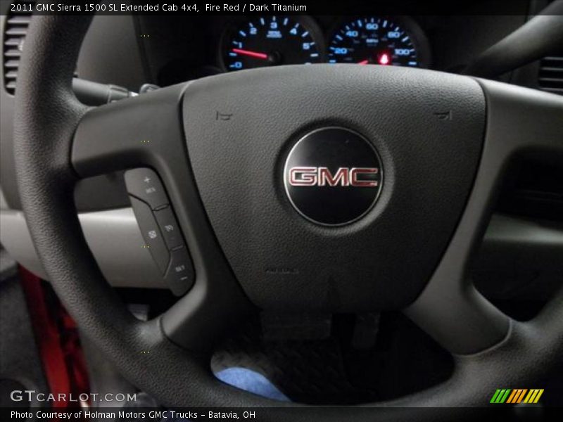 Fire Red / Dark Titanium 2011 GMC Sierra 1500 SL Extended Cab 4x4