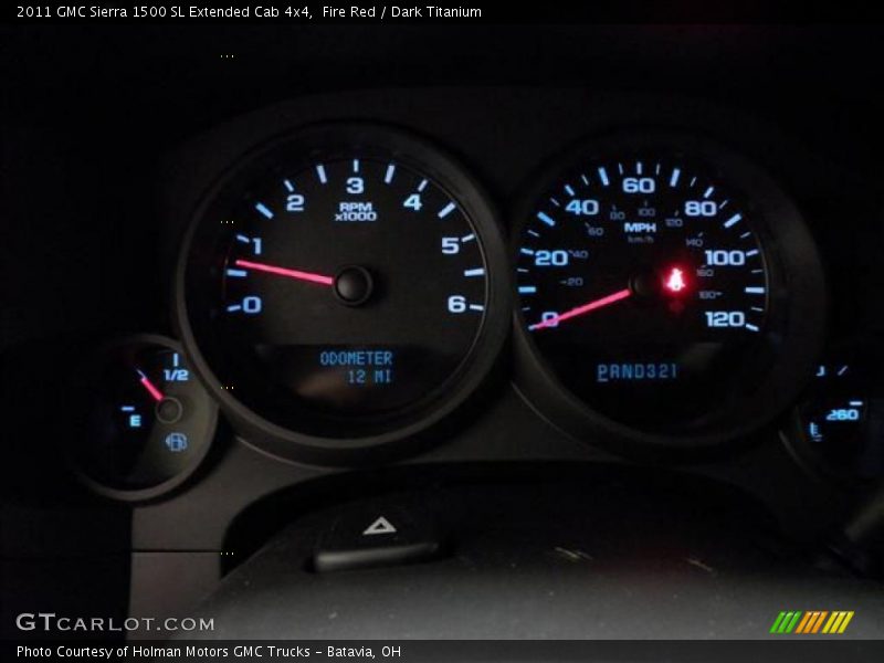 Fire Red / Dark Titanium 2011 GMC Sierra 1500 SL Extended Cab 4x4