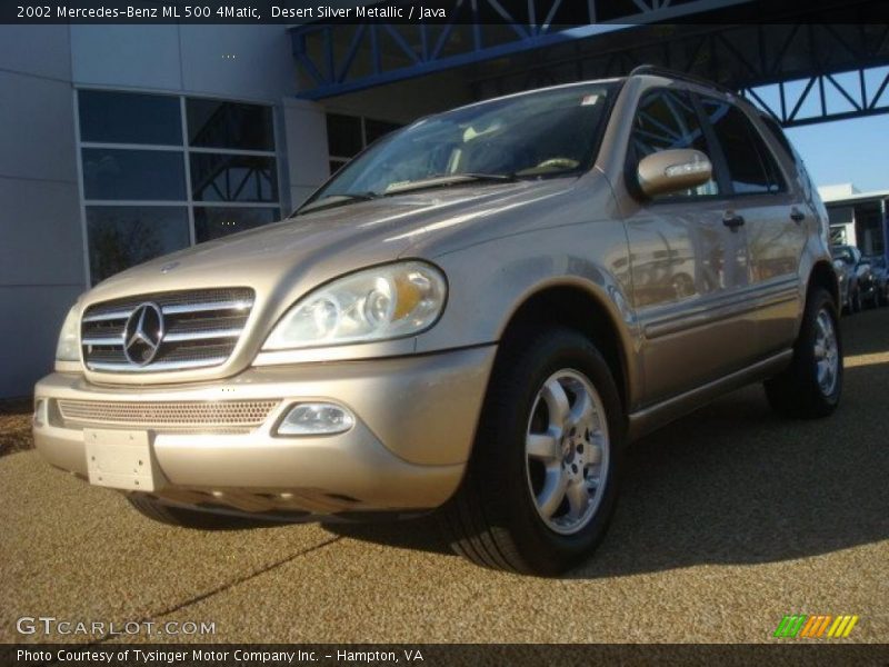 Desert Silver Metallic / Java 2002 Mercedes-Benz ML 500 4Matic