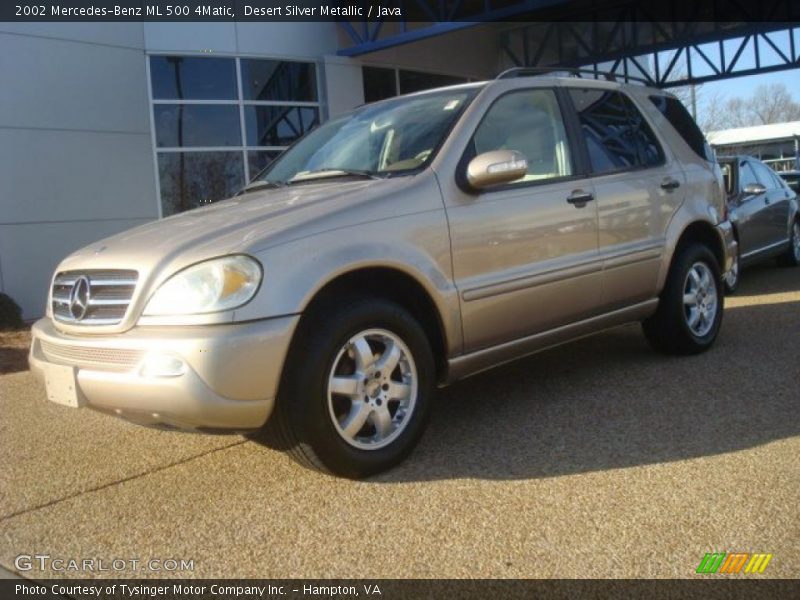 Desert Silver Metallic / Java 2002 Mercedes-Benz ML 500 4Matic