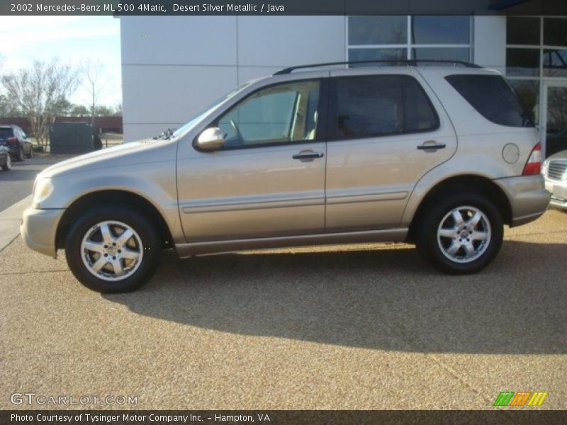 Desert Silver Metallic / Java 2002 Mercedes-Benz ML 500 4Matic