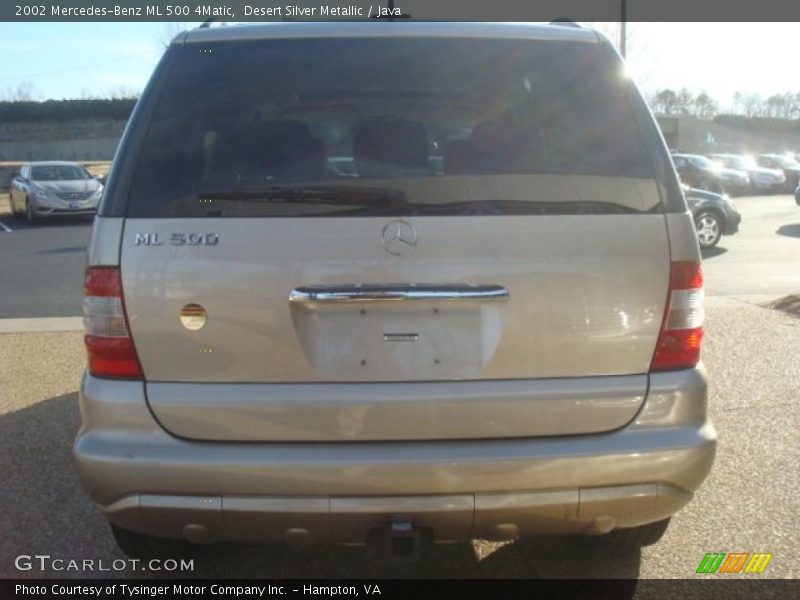 Desert Silver Metallic / Java 2002 Mercedes-Benz ML 500 4Matic