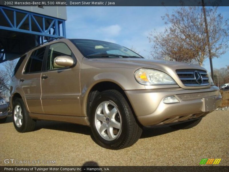 Desert Silver Metallic / Java 2002 Mercedes-Benz ML 500 4Matic