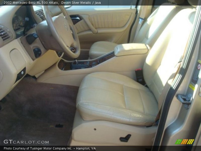 Desert Silver Metallic / Java 2002 Mercedes-Benz ML 500 4Matic