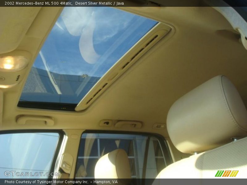 Desert Silver Metallic / Java 2002 Mercedes-Benz ML 500 4Matic