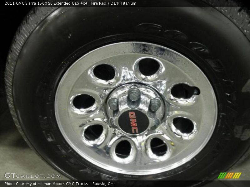 Fire Red / Dark Titanium 2011 GMC Sierra 1500 SL Extended Cab 4x4