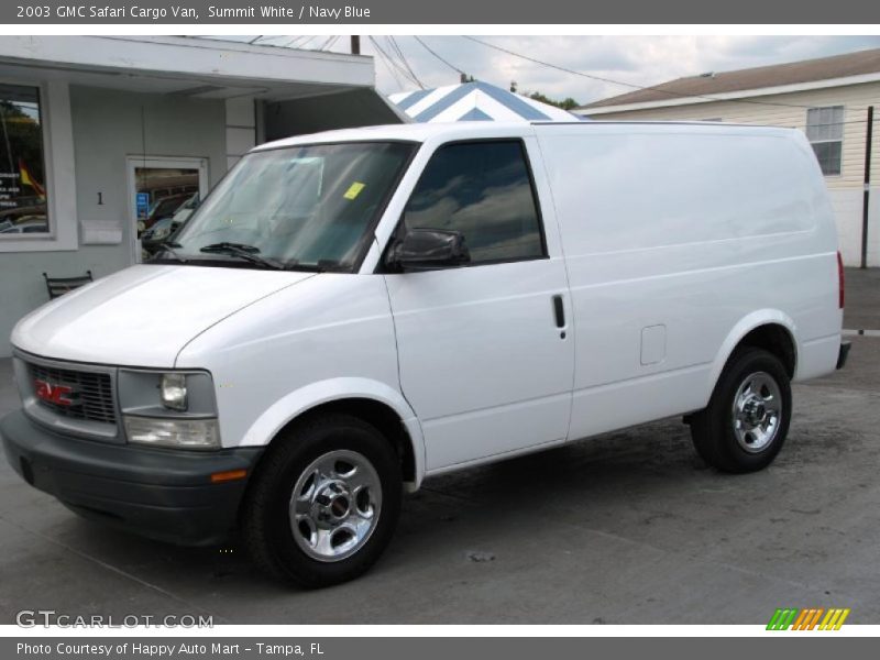 Summit White / Navy Blue 2003 GMC Safari Cargo Van