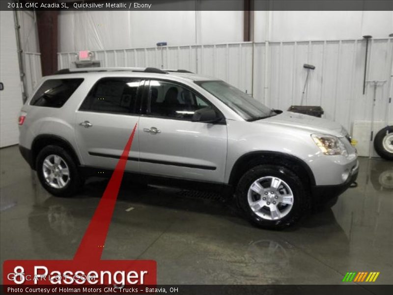 Quicksilver Metallic / Ebony 2011 GMC Acadia SL