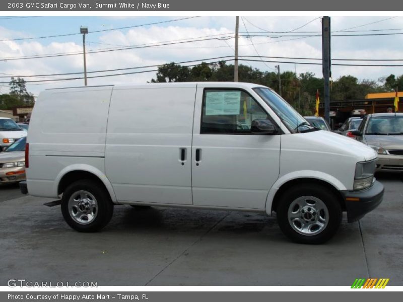 Summit White / Navy Blue 2003 GMC Safari Cargo Van