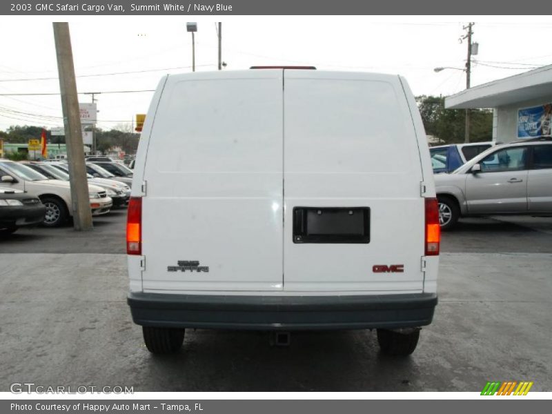 Summit White / Navy Blue 2003 GMC Safari Cargo Van