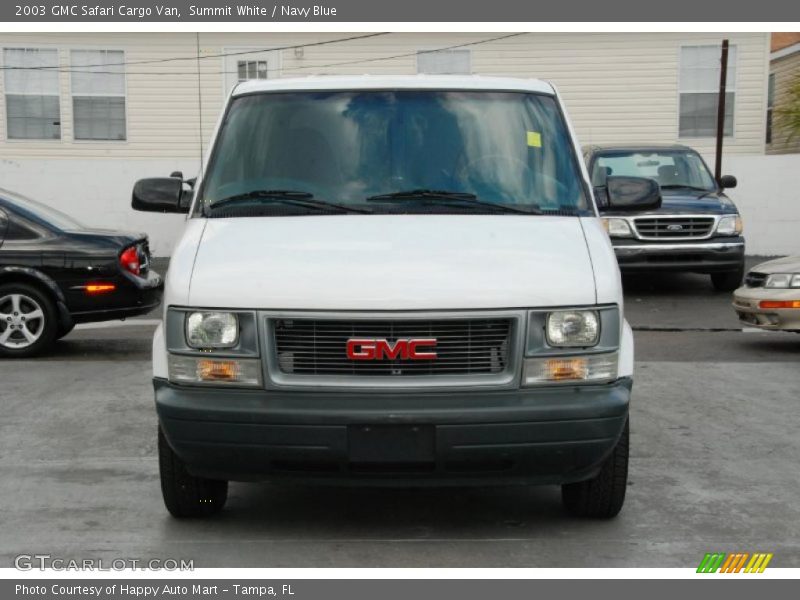 Summit White / Navy Blue 2003 GMC Safari Cargo Van