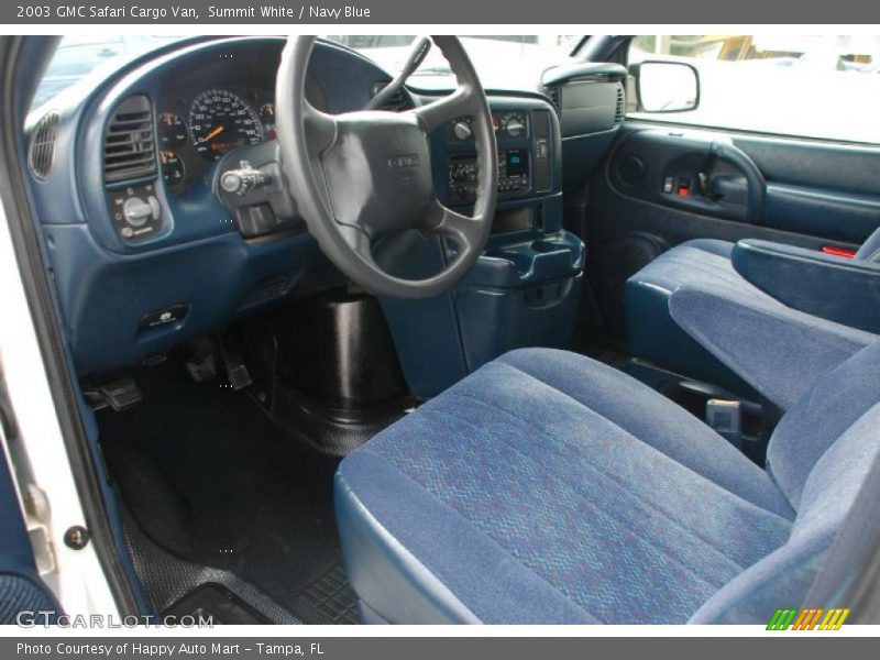 Summit White / Navy Blue 2003 GMC Safari Cargo Van