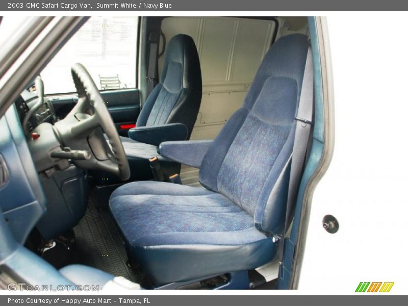 Summit White / Navy Blue 2003 GMC Safari Cargo Van