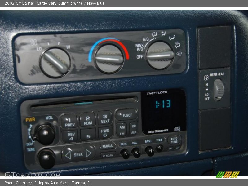 Summit White / Navy Blue 2003 GMC Safari Cargo Van