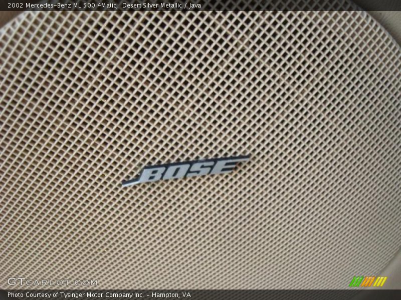 Desert Silver Metallic / Java 2002 Mercedes-Benz ML 500 4Matic