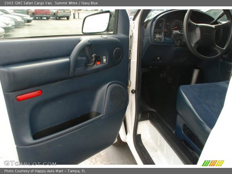 Summit White / Navy Blue 2003 GMC Safari Cargo Van