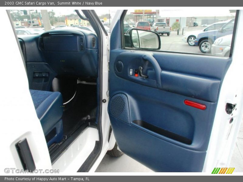 Summit White / Navy Blue 2003 GMC Safari Cargo Van