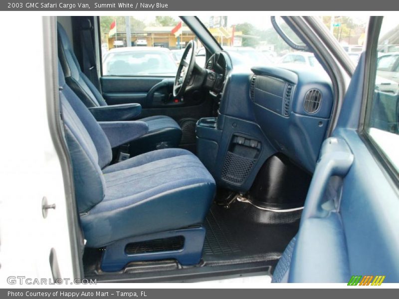 Summit White / Navy Blue 2003 GMC Safari Cargo Van