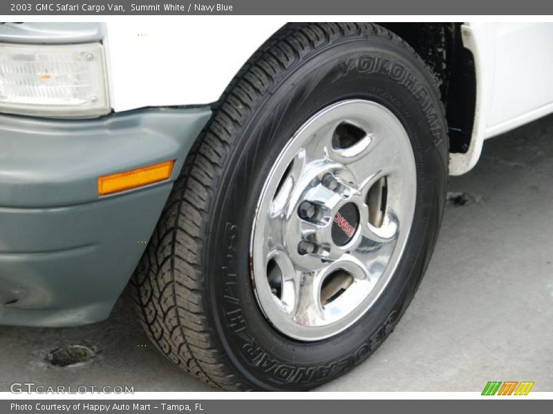 Summit White / Navy Blue 2003 GMC Safari Cargo Van