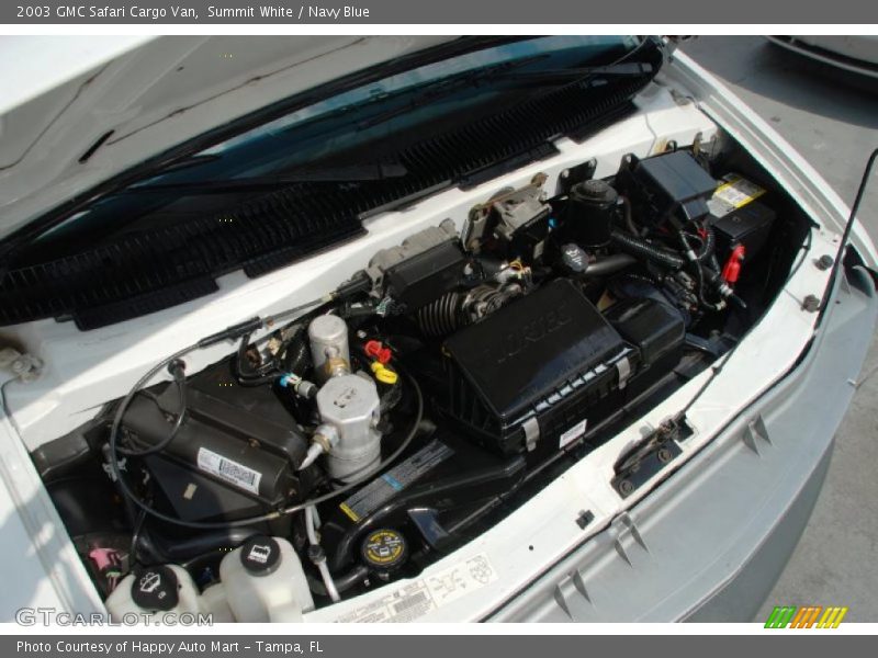 Summit White / Navy Blue 2003 GMC Safari Cargo Van