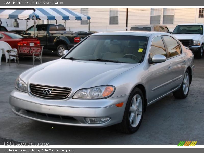 Brilliant Silver / Willow 2003 Infiniti I 35