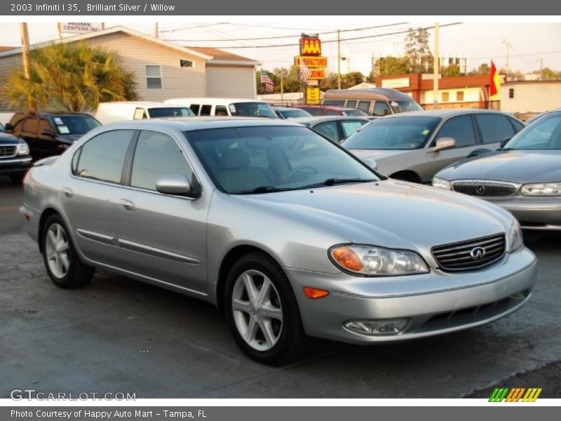 Brilliant Silver / Willow 2003 Infiniti I 35
