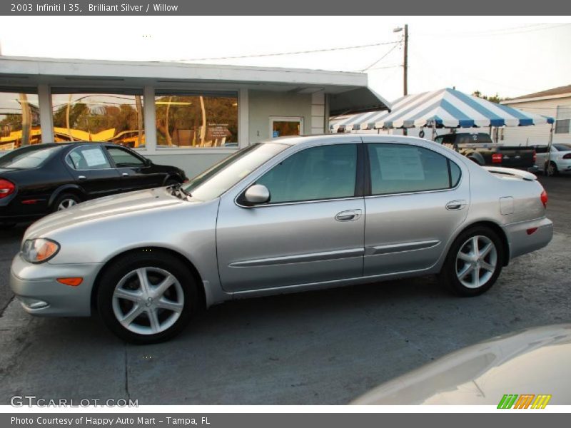 Brilliant Silver / Willow 2003 Infiniti I 35