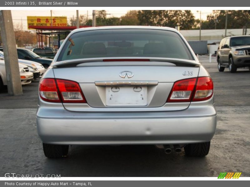 Brilliant Silver / Willow 2003 Infiniti I 35