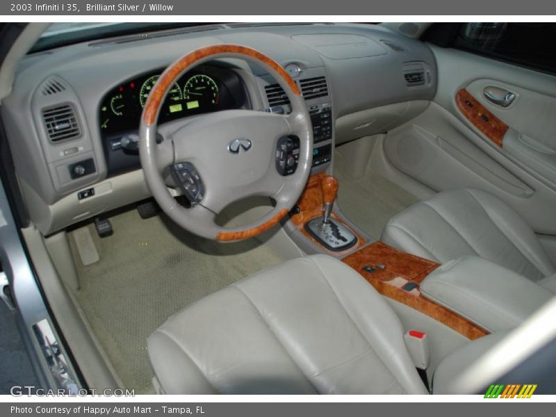 Brilliant Silver / Willow 2003 Infiniti I 35