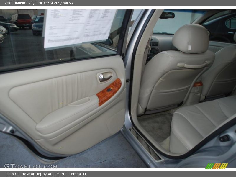 Brilliant Silver / Willow 2003 Infiniti I 35