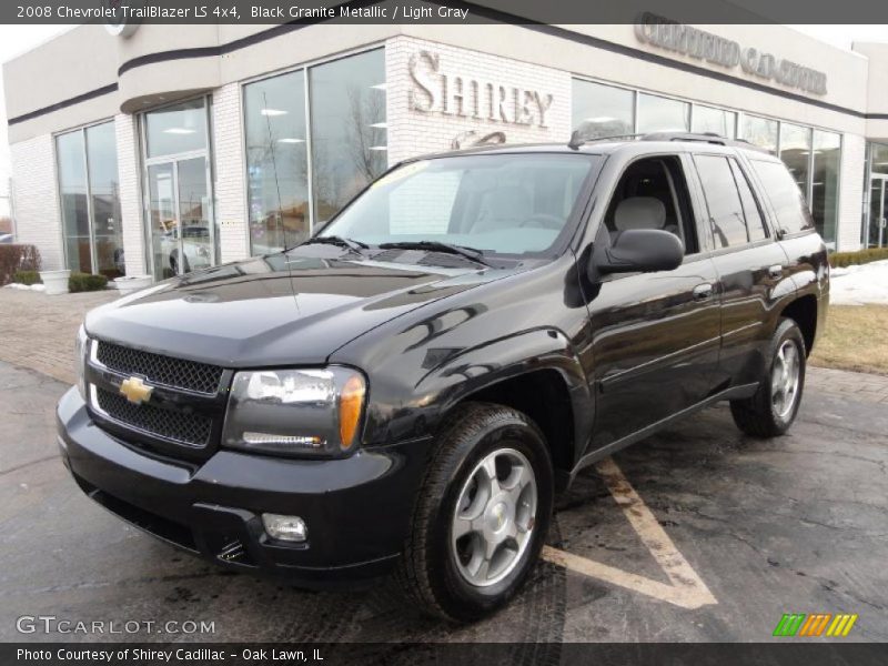 Black Granite Metallic / Light Gray 2008 Chevrolet TrailBlazer LS 4x4