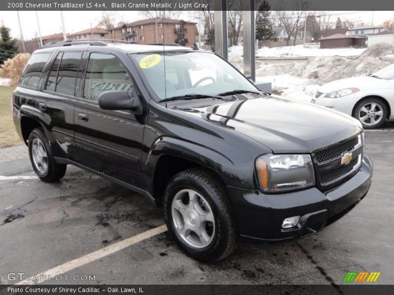 Black Granite Metallic / Light Gray 2008 Chevrolet TrailBlazer LS 4x4
