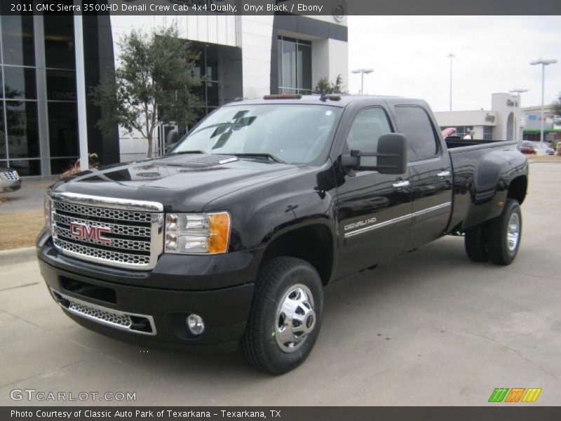 Front 3/4 View of 2011 Sierra 3500HD Denali Crew Cab 4x4 Dually