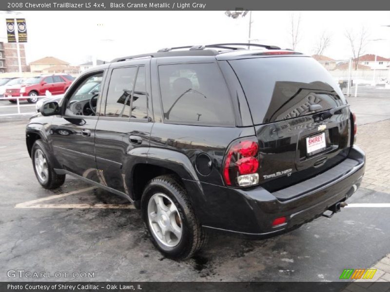 Black Granite Metallic / Light Gray 2008 Chevrolet TrailBlazer LS 4x4