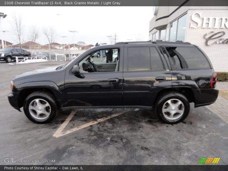 Black Granite Metallic / Light Gray 2008 Chevrolet TrailBlazer LS 4x4