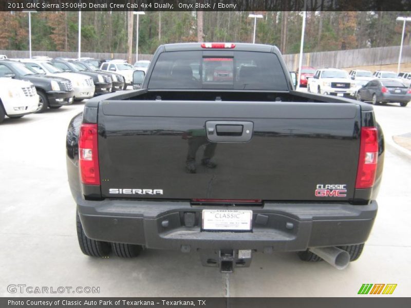 Onyx Black / Ebony 2011 GMC Sierra 3500HD Denali Crew Cab 4x4 Dually