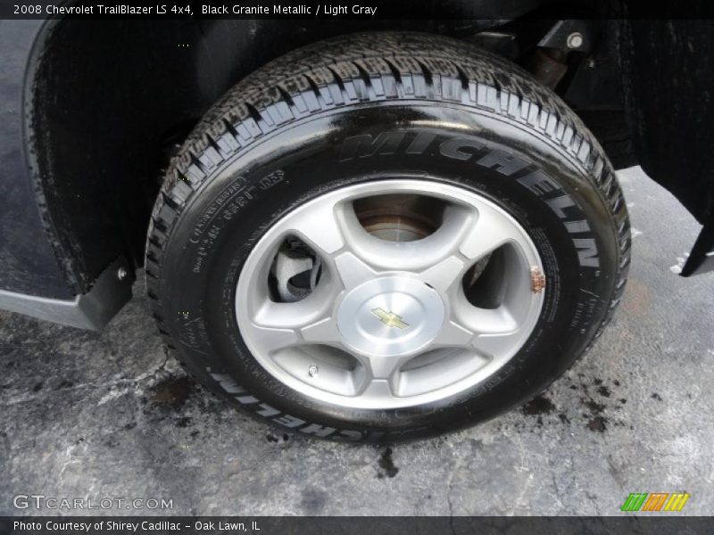 Black Granite Metallic / Light Gray 2008 Chevrolet TrailBlazer LS 4x4