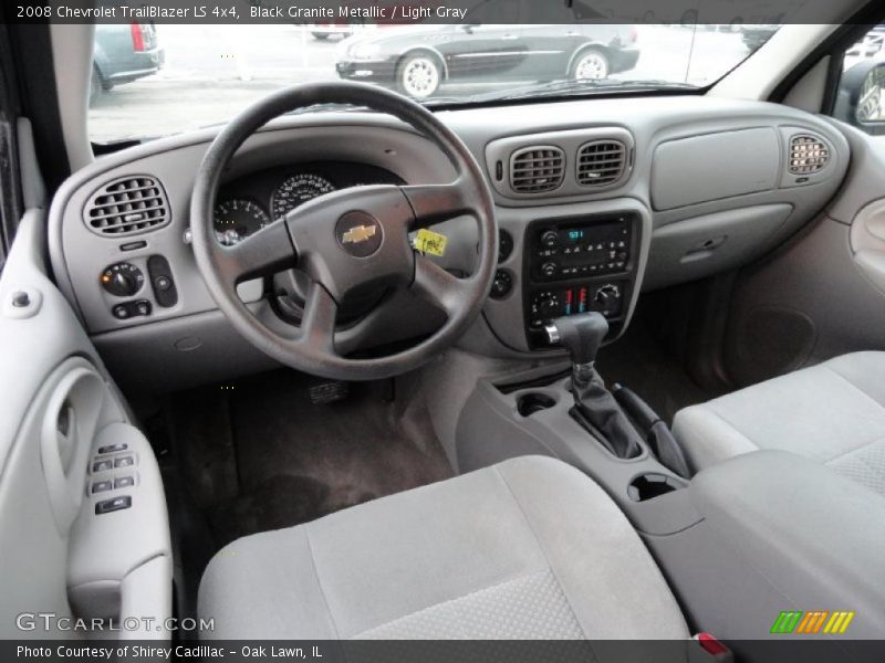 Black Granite Metallic / Light Gray 2008 Chevrolet TrailBlazer LS 4x4
