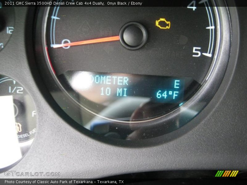 Onyx Black / Ebony 2011 GMC Sierra 3500HD Denali Crew Cab 4x4 Dually