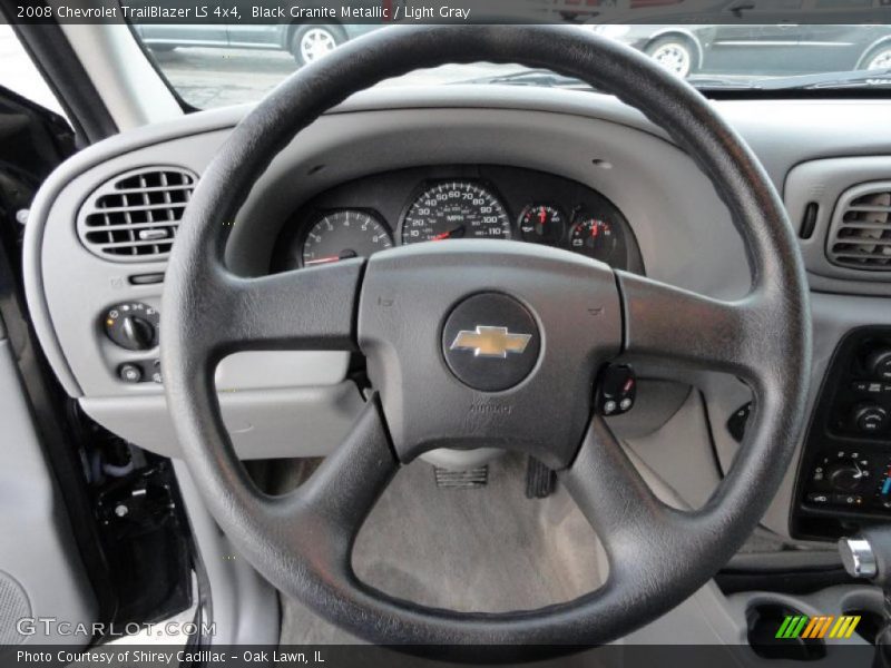 Black Granite Metallic / Light Gray 2008 Chevrolet TrailBlazer LS 4x4