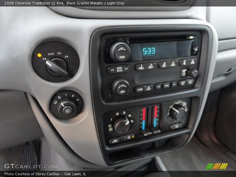 Black Granite Metallic / Light Gray 2008 Chevrolet TrailBlazer LS 4x4
