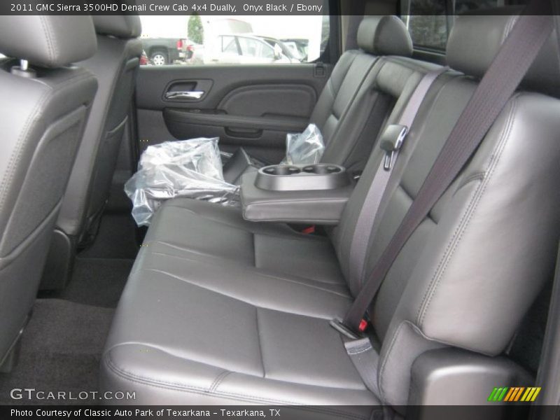  2011 Sierra 3500HD Denali Crew Cab 4x4 Dually Ebony Interior